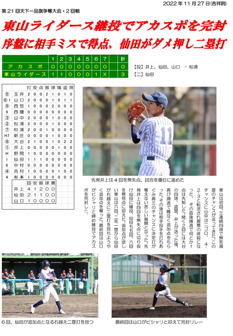 第２４回全国中学生軟式野球大会(2023・第9期生)